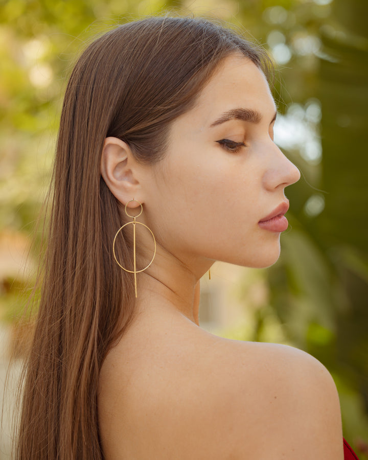 Bar Hoop Dangle